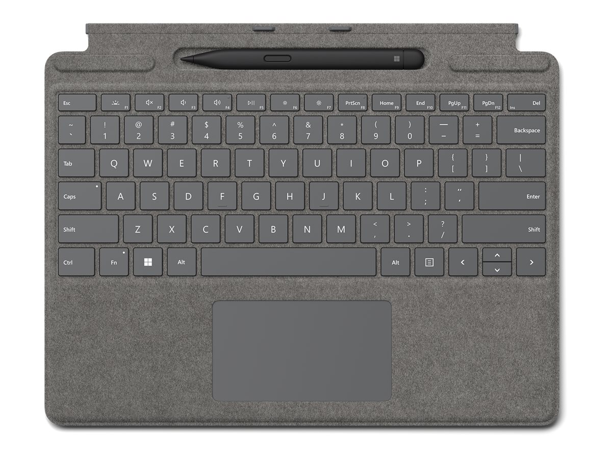 Microsoft Surface Pro Keyboard Platin mit Slim Pen 2 (DE) und Copilot Taste