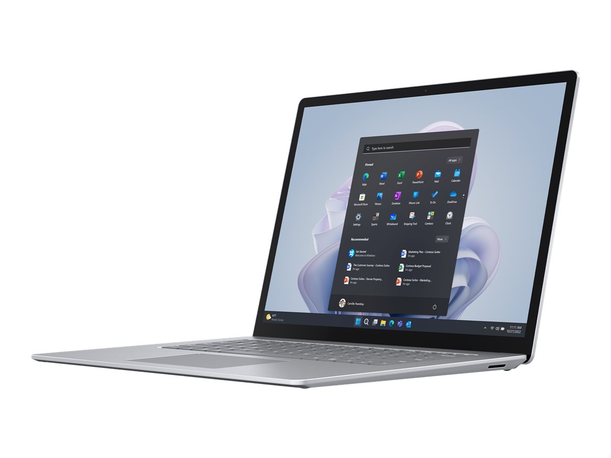 Microsoft Surface Laptop 5 Platin, 15" Touch, i7-1265, 16GB RAM, 512GB SSD, W11P